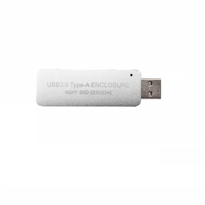 usb3-0-type-a-to-ssd-enclosure-case-without-cable-for-ngff-b-key-sata-protocol-for-2230-or-2242-m-2-ssd