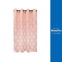 HomePro ผ้าม่าน EYELET  FARO 135X160 ซม. สีชมพู แบรนด์ HOME LIVING STYLE