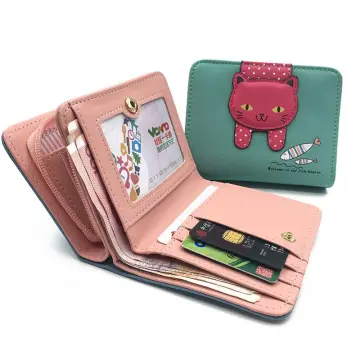 New Women Cute Cartoon Strawberry Wallet Small Zipper Girl Brand Designed  Pu Leather Coin Purse Female Card Holder Women Wallets