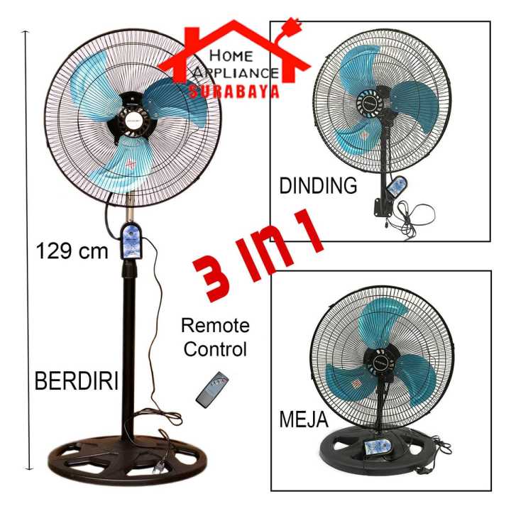 Kipas Angin Industrial Fan Baling Besi Mitochiba 3 IN 1 MT-1822 JR MT ...