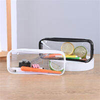 Clear Pencil Bag Stationery Storage Organizer PVC Stationery Bag Transparent Pencil Case Pen Organizer Case