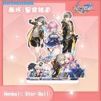 ✣☇♠ โมเดลฟิกเกอร์อะคริลิค รูปเกม Honkai: Star Rail stand Jingyuan March 7th 3 in 1 สําหรับตกแต่งบ้าน