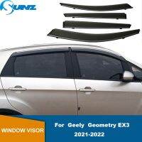 อุปกรณ์ตกแต่งรถยนต์ตัวเบี่ยงสำหรับติดหน้าต่าง EX3 2022ทรงเรขาคณิตที่บังแดดหน้าต่างรถฝน2021