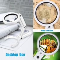 【Sell-Well】 yiyin2068 5X 11X Magnifying Glass With 8 LED Lights For Newspaper Lupa Loupe Magnifier Reading Portable Handheld Folding Lamp Illuminated