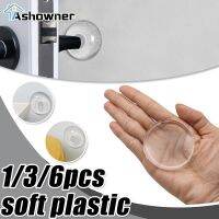 1/3/6Pc Mute Door Stop Wall Protection Door Handle Bumper Protective Plug Transparent Self-adhesive Round Bumper Wall Protectors Decorative Door Stops