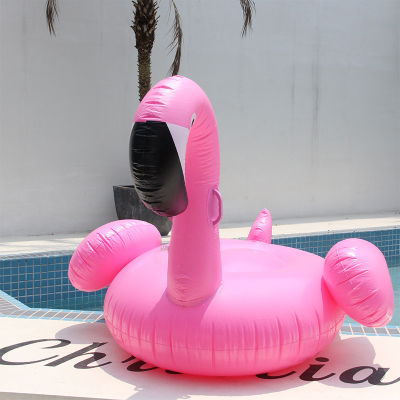 Rose Gold Inflatable Flamingo Pool Float Ride-On ว่ายน้ำลอยแหวนว่ายน้ำ Flamingo Boia Piscina Pool Party Toys
