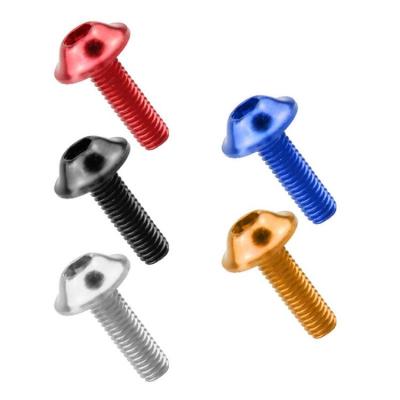 Colorful Screws Mounting Screws Aluminum Alloy Screws Automotive Trim Screws Mounting Screws Inner Hexagonal Opening Colourful For M5/M6 Screws fashion