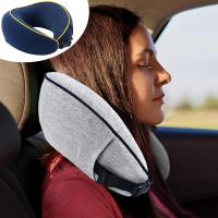 Travel Pillow Memory Foam Neck U Pillow With Earplugs Breathable Cover Washable Airplane Travel Sleep Resting Mask Earplugs Travel pillows