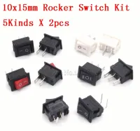 【Big-Sales】 AUGIENB mall 10Pcs 10มม.* 15มม.Rocker Switch ชุด2Pin 3Pin 3A 250V KCD11 2/3ตำแหน่ง Snap-In/Off On/Off/On 5X2Pcs