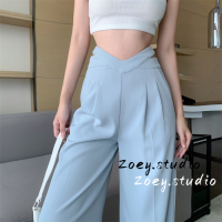 Zoey.Studio กางเกงยีนส์ กางเกงขายาว กางเกงคาร์โก้ผู้หญิง นุ่มนวล แฟชั่น ทันสมัย สบายๆ WFK230004P 40Z231007