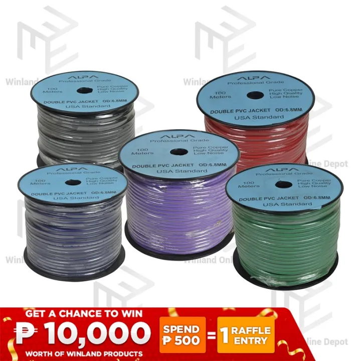 ALPA Original Stereo Microphone Wire Cable Low Noise Heavy Duty Mic