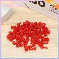 PETIYOUZA 100pcs/bag สำหรับสุนัขเท็ดดี้ พลาสติก DIY มินิ 3mm/4mm/5mm/6mm ตุ๊กตาตา ตาตุ๊กตายัดไส้ อุปกรณ์เสริมจมูกสัตว์ ความปลอดภัยรูปไข่จมูก