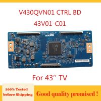 แผงวงจร43V01-C01 CTRL BD 43 Tcon Board V430QVN01 2023 Gratis Ongkir สำหรับผลิตภัณฑ์ลอจิกทีวีต้นฉบับ C01 43V01 43นิ้ว