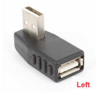 ：“{》 Left/Right/Below/Above Angle 90 Degree USB 2.0 A Male Female Adapter Connecter For Laptop PC Durability And Stable Performance