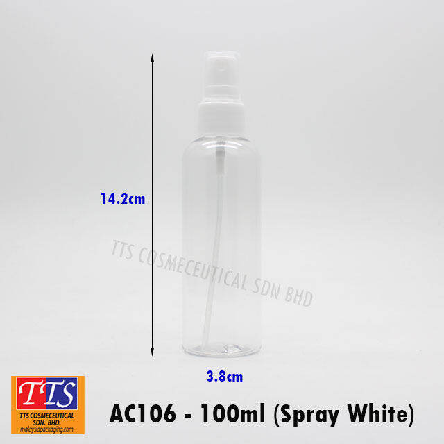 Botol Spray 100ml Clear Plastic SPRAY Bottle Portable Refillable