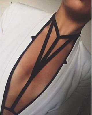 【YF】❅∏◐  JLX.HARNESS Caged Harness Bondage  Goth garter belt Erotic Choker underwear vampire retail