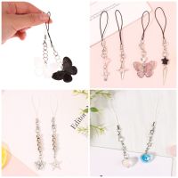 【YF】⊕☃  1pc Pink Charms Pendant Kawaii Chain iPhone Accessories Lanyard Beaded Ins Korea