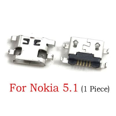 【❉HOT SALE❉】 anlei3 2ชิ้น /Lot แจ็คไมโคร Usb เต้ารับสำหรับชาร์จตัวเชื่อมต่อแท่นชาร์จช่องเสียบปลั๊กสำหรับ Nokia 2 3 5 6 7 8 3.1 5.1 6.1 7.1บวกกับ X6 X5