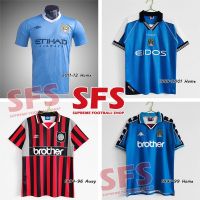 shot goods 【SFS】 Top Quality 1990-98 Retro MAN C MC Jersey Home AWAY THIRD Football Jersey Training T-Shirt Adults Sports Jerseys Loose Version S-2XL