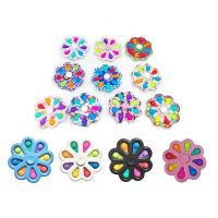 Camouflage Fidget Spinners Push Bule Finger Spinner Simple Dimple Hand ของเล่นสำหรับ ADHD AnxietyStress บรรเทา Sensory