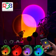Màu RGB, Đèn Chiếu Hoàng Hôn, Đèn Ngủ Hoàng Hôn Xoay 180 Độ