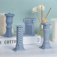 Candle Soap Mould Column Gifts Plaster Mold Decoration Christmas DIY Roman Retro European