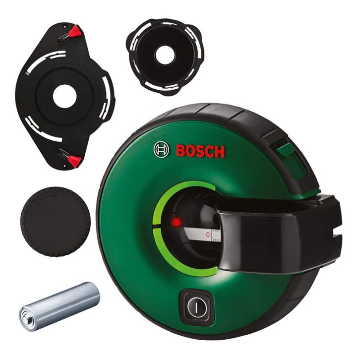 bosch-atino-เครื่องทำระดับเลเซอร์ลายเส้นปรับระดับด้วยเลเซอร์ขอบข่ายการทำงาน1-5เมตรปรับระดับได้ทั้งแนวนอนและแนวตั้งเทปวัดบ้าน