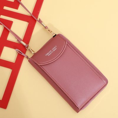 ：“{—— Womens Wallet Shoulder Mini Leather Bags Straps Mobile Phone Big Card Holders Wallet Handbag Money Pockets Girls Small Bags