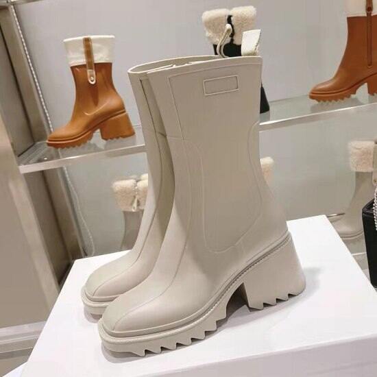 Đế dày rainboots nhựa pvc cho nữ không thấm nước bốt đi tuyết mùa đông nữ - ảnh sản phẩm 1