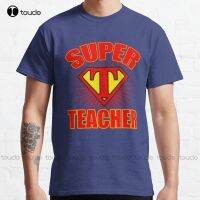 Amazing Super Hero Teacher Classic T-Shirt Tee Shirt High Quality Cute Elegant Lovely Kawaii Cartoon Sweet Cotton Tee Shirts New