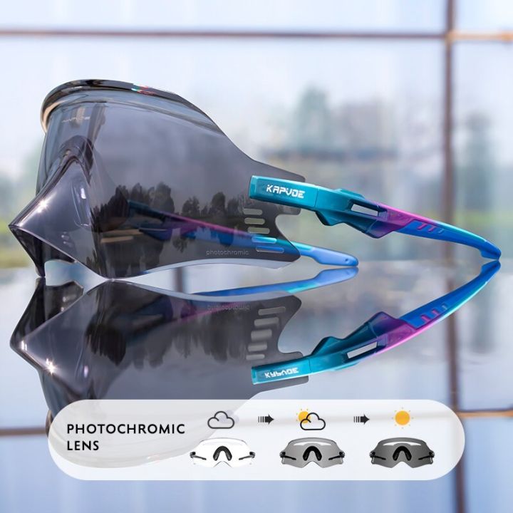แว่นตาโมโตครอสสำหรับผู้ชายและผู้หญิง-แว่นตาจักรยานเสือภูเขาสำหรับขี่จักรยานตกปลาเปลี่ยนสีแว่นตาขี่จักรยาน