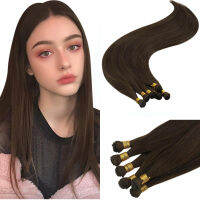 VeSunny Invisible Hand Tied Virgin Human Hair Weft Sew in Remy Hair Skin Weft Straight Remy Hair Bundle 10gBundle #4