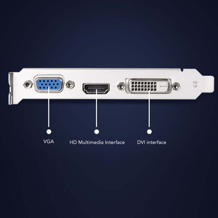 พีซีการ์ดจอการ์ดจอ-gt610-1gb-ddr3ซัพพอร์ตดีวีไอ-vga-พร้อมพัดลมทำความเย็นสำหรับคอมพิวเตอร์