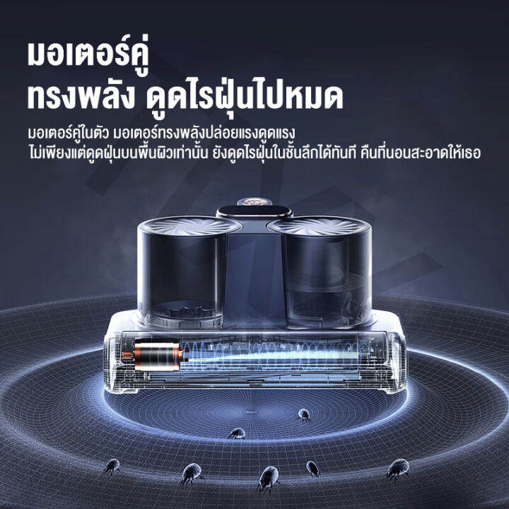 เครื่องดูดไรฝุ่น-dust-mites-vacuum-cleaner-รุ่น-lw-p1008-กำจัดไรฝุ่นด้วยแสง-uv-และ-ความร้อน-แรงดูด16000pa-เซ็นเซอร์ตรวจจับไรฝุ่นได้-สายไฟ-4m