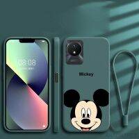 [ฟรี] Vivo Y02 2022 Y02s Y16 Y35 Y22 Y22s Y11 2019 Stylish Mickey Mouse ยางฝาครอบโทรศัพท์ซิลิคอนเหลว Case ปลอกกันกระแทก