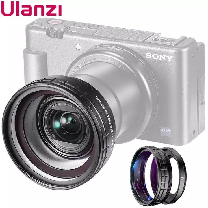 ulanzi-wl-1-sony-zv1-lens-18mm-wide-angle-lens-10x-hd-macro-lens-เลนส์ขยายมุมกว้าง-เลนส์ไวด์-และ-เลนส์มาโคร-ขยาย-10-เท่า-สำหรับกล้องโซนี่-zv-1