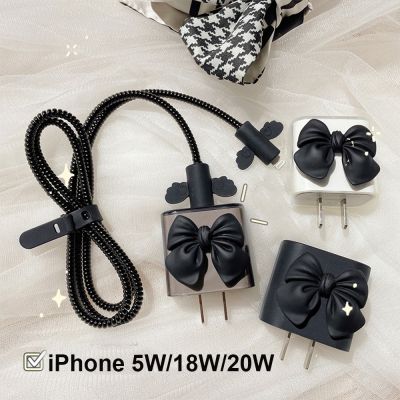 ที่ชาร์จ iPhone ฝาครอบที่ชาร์จไอแพดสายกันกระแทกสายหูฟังสายไฟป้องกัน5W 18W 20W [Cchoice]