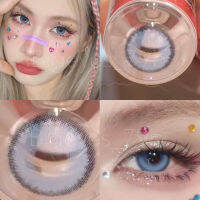 ✨Blue ขนาดตาโต - (Bigeyes)☀️กรองแสง uv จดทะเบียนถูกต้อง ??เลนส์สัญชาติเกาหลี??