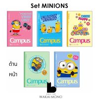 โปรโมชั่น สมุด CAMPUS ลาย Minions ( ลิขสิทธิ์แท้ ) จาก ญี่ปุ่น ราคาถูก สมุดโน๊ต สมุดเล่มเล็ก สมุดมีเส้น สมุดตาราง