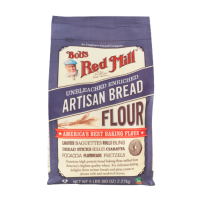 บ็อบส์เรดมิล แป้งสำหรับทำขนมปังอาร์ทิซาน ไม่ขัดสี 2.27 กิโลกรัม - Bobs Red Mill Artisan Bread Flour Unbleached 2.27kg