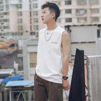 Korean Thin Sports Oversized Men Sleeveless T-shirt &amp; Tshirt &amp; Tee Plus Size Summer Loose Waistcoat Basketball Men Vest &amp; 背心男 無袖T恤男 薄款韓版運動上衣男