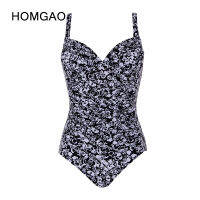 HOMGAO Ditsy Floral Swimsuit Women Swimwear Plus Size y V-Neck Ruched Tummy Control Bathing Suits 2022 Beachwear