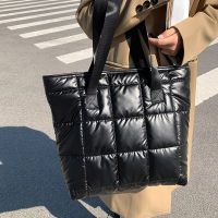 Large Capacity Space Cotton Ladies Totes 2022 Hit Winter Fashion Shoulder Bags For Women nd Designer Shopping Handbags Female