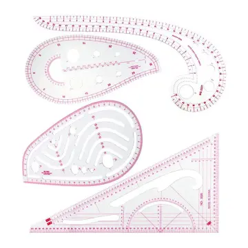 Pattern Sewing Rulers Set, 4 Styles Plastic Sew French Curve Ruler