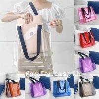 ✽10 สี PVC Tote Bag กระเป๋าใสสะพายข้าง❋