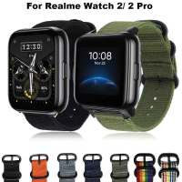 สายนาฬิกาไนลอน22มม. สำหรับ Realme Watch 2 / 2 Pro,สายรัดข้อมือสำหรับเปลี่ยนนาฬิกา Realme Watch S/S Pro สายรัดข้อมือ