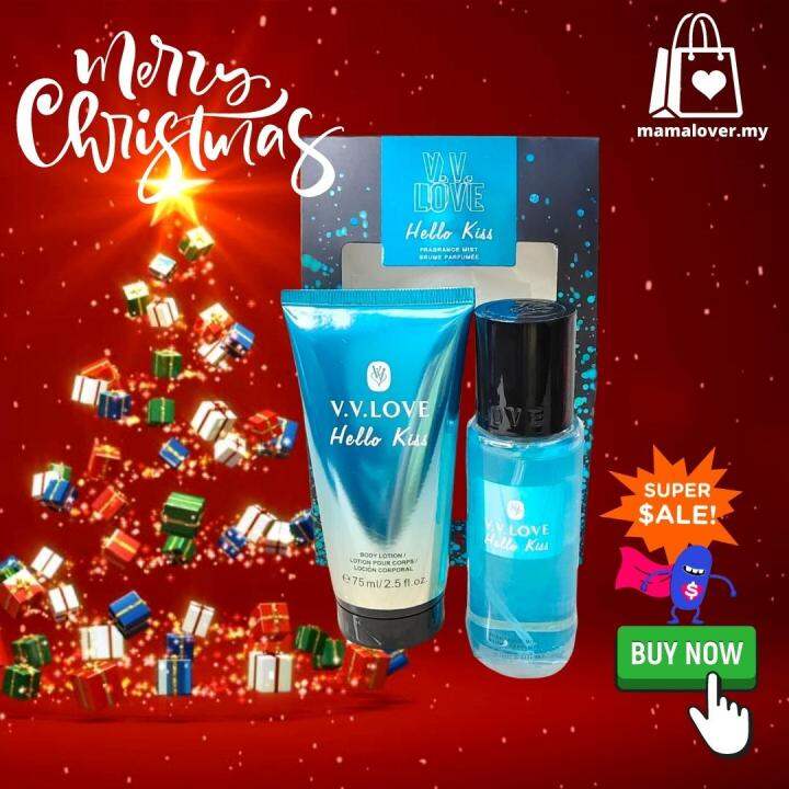 VV Love Body Mist & Lotion Fragrance Gift Set 2IN1 Perfume & Body