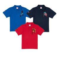 เสื้อผ้าเด็ก Marvel Boy Polo - เสื้อโปโลเด็กมาร์เวล สินค้าลิขสิทธ์แท้100% characters studio เสื้อผ้าเด็กผช เสื้อผ้าเด็กผญ