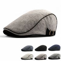 Stylish Mens Beret Fashionable Beret Cap Gatsby-style Beret Hat Cotton Beret Cap Solid Color Berets