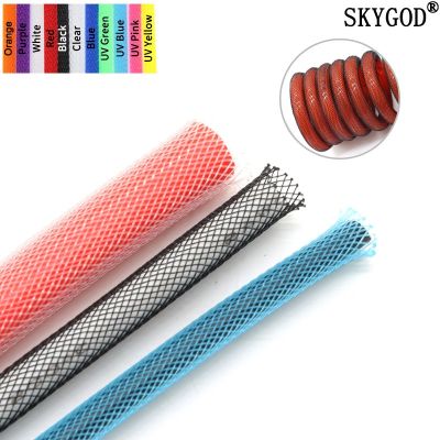 2/5/10/20M Braided Cable Sleeve 3 4 6 8 10mm Single PET Expandable Nylon USB Data Keyboard Cable Sheath Protector Wire Wrap